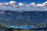 Vue depuis le téléphérique de la Zugspitze