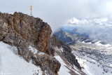 Vue depuis la terrasse panoramique de la Zugspitze