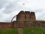 Carlisle Castle with Weeping Windows sculpture