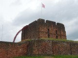 Carlisle Castle with Weeping Windows sculpture