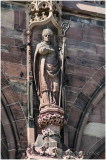 Statue de Saint-Arbogast restaurée.