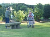 Kathy Wright and old woman