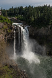 Leaving the National Park we drove to Snoqualmie Falls, a 270 foot  waterfall used to generate hydroelectric power 