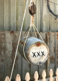 X X X barrel at Copper Shot Distallery, Bastrop, TX