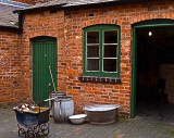 Courtyard in reconstructed Back to Backs Nat Trust