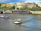 Late afternoon sun , south of the Charles Bridge  