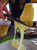 Raclette melted and delicious