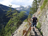 Taking off around the mountain, following the irrigation channel