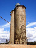 Painted Grain Silo - Lascelles