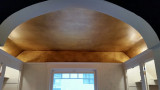 faux aged golden ceiling