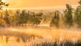 Misty Rideau Canal At Sunrise DSCN25879-81