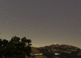 An Early and Colorful Perseid Meteor