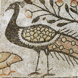 A peacock mosaic from Stobi.