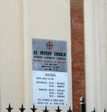 Information sign -  St Peters Church 22 Oct, 17