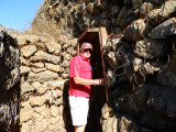 Dave looking into one of the bunkers at Golan Heights 25 Oct,17