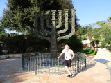 Standing in front of the Knesset Menorah 27 Oct, 17