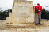 Dave at the  Jerusalem War Cemetery 28 Oct, 17