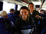 Israeli soldiers - on board inspection of the bus 29 Oct, 17