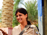 A beautiful Israeli girl on the gate to greet us 30 Oct, 17