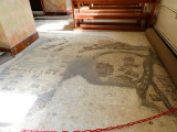 The ancient mosaic map of Madaba depicting Jerusalem and the Middle East