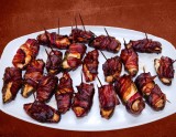 Smoked, Bacon wrapped Shrimp Jalapeno Poppers