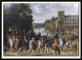 The Princes of Orange and their Families on Horseback, Riding Out from the Buitenhof, The Hague, 1621-22