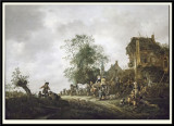 Travellers outside an Inn, 1645
