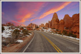 Morning color in Arches National Park