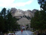 First view of the Mount Rushmore Memorial