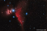 Horsehead Nebula (Barnard 33) and The Flame Nebula (NGC 2024/Sh2-277)