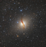 Southern Galaxy Centaurus A  2 galaxies colliding