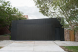 11 Fraser St McLennan St Garage roller door VM Zinc  Anthra Interlocking Panels.