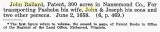 John Ballard Patent, Nansemond (June 2, 1673)