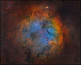 IC 1396 Hubble color mapping