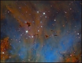 Thackeray's Globules in the Running_chicken - a closer look