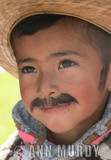 Little boy with mustache