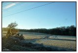 Dans le train, lev du soleil 