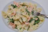 Farfalle with Smoked Salmon and Watercress