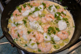 Cod, Prawns and Fennel in a White Wine Sauce
