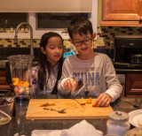 P1150834 Preparing Persimmon to Go Into a Smoothie