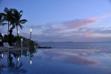 Infinity pool at dusk, Sheraton Grand, Conakry