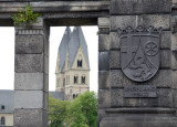 Deutsches Eck - Rheinland-Pfalz with the towers of St. Kastor