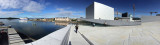 Panorama of the roof of the Oslo Opera House