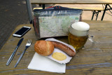 Lunch of Beer and Bratwurst, Biergarten Boselblick, Srnewitz
