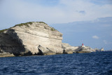 Sailing a bit farther west along the cliffs from Bonifacio 