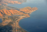 Tasi Tolu seen on the approach to Dili Airport