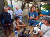 Catfish joining Argentine divemaster Manualas morning briefing