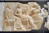 Bearded Poseidon and youthful Apollo, Parthenon east frieze block 6
