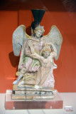 Lekythos - winged demon abducting a girl, Tanagra, 400-375 BC