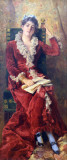 Konstantin Makovsky, Portrait of the Artists Wife, Julija Makovsky, 1881